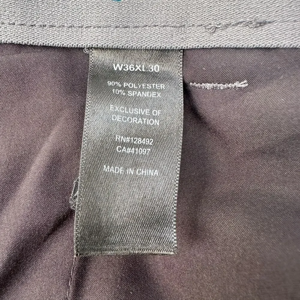 Greg Norman Men’s Golf Performance Gray Flat Front Pants Size: 36x30 - Picture 4 of 5